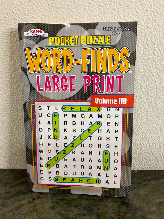 Large Print Word-Finds Pocket Puzzle