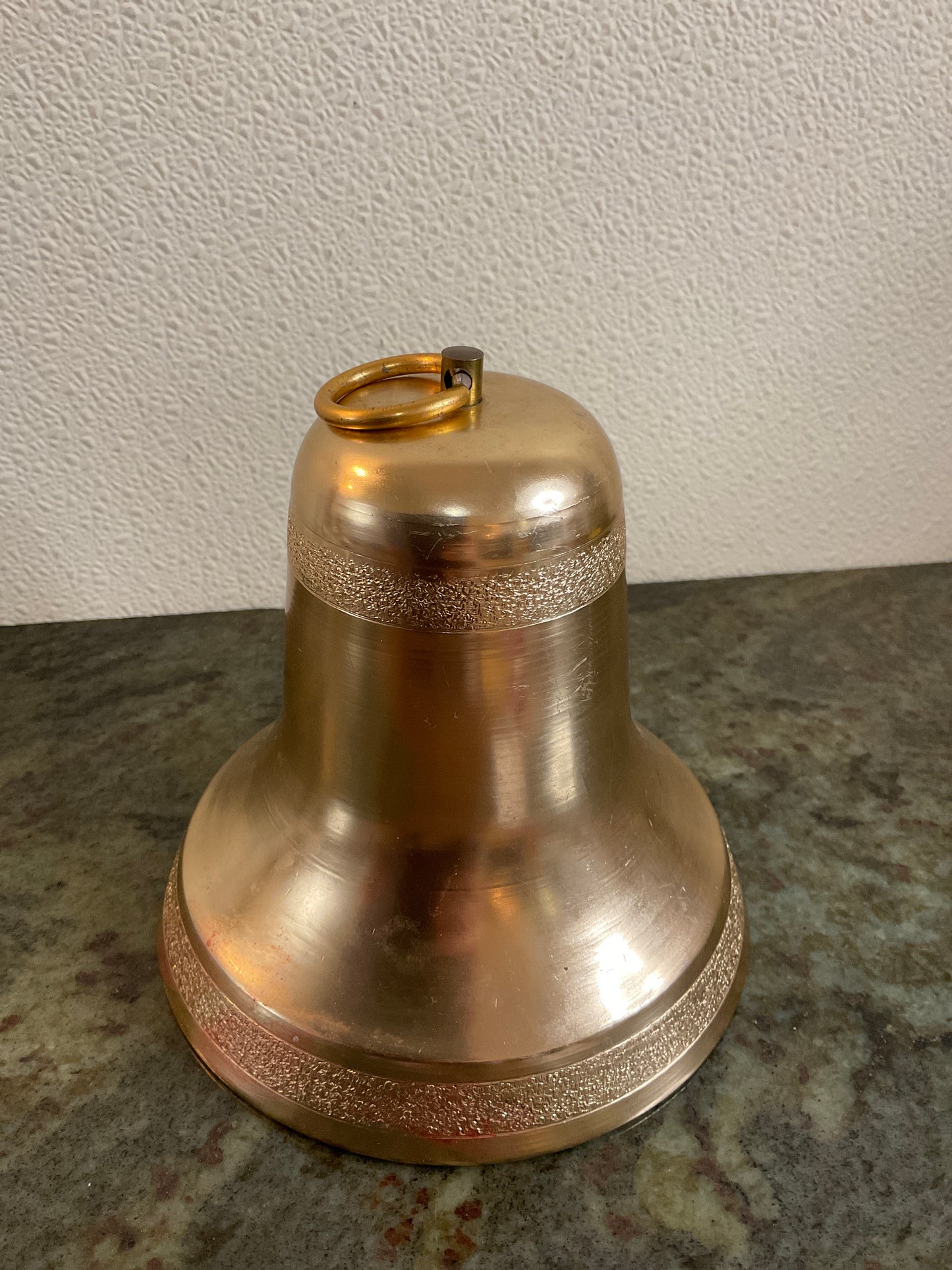 Vintage Metal Bell with pull string to play Music