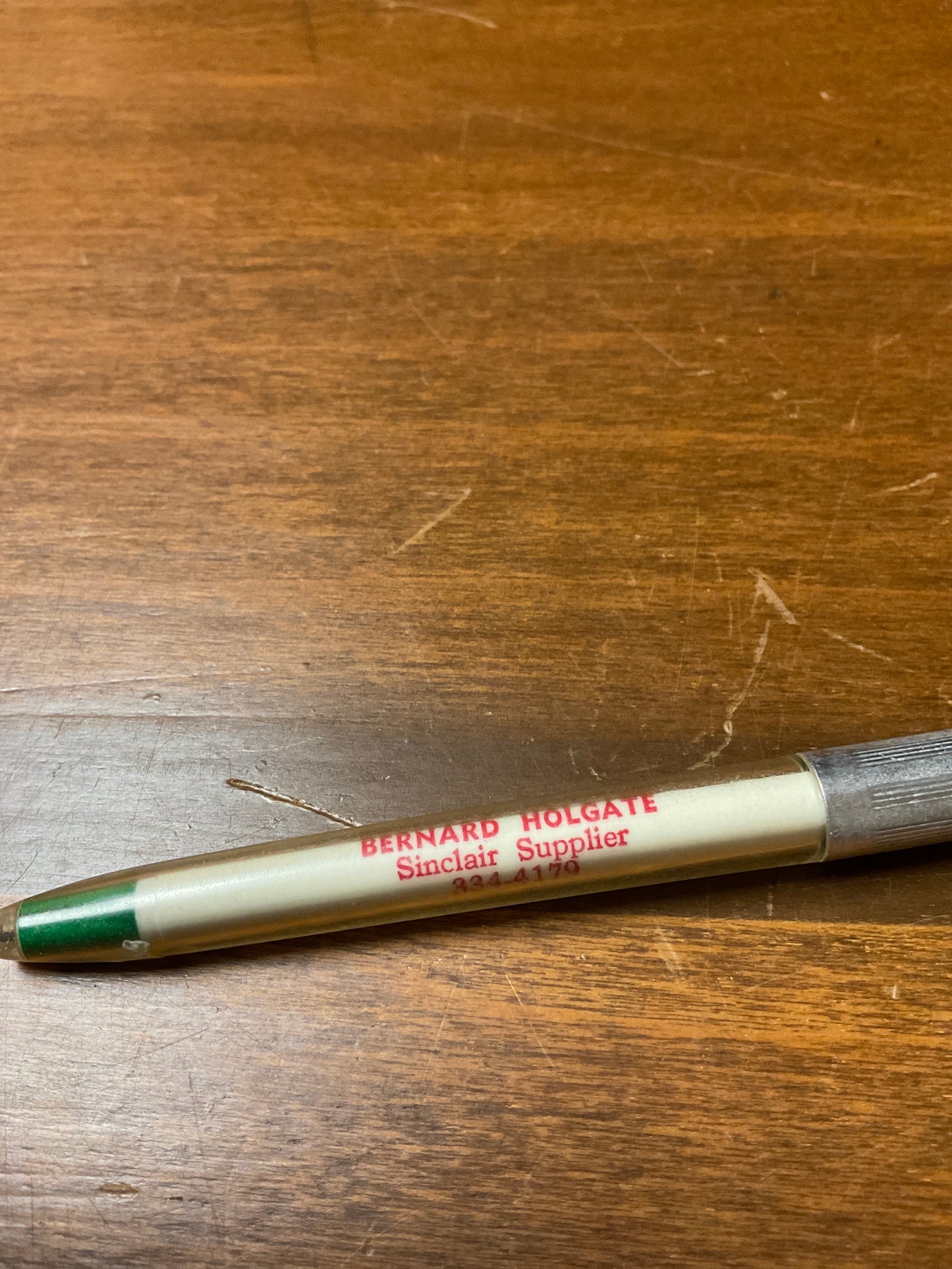 Vintage Sinclair Ink Pen Bernard Holgate Independence Iowa