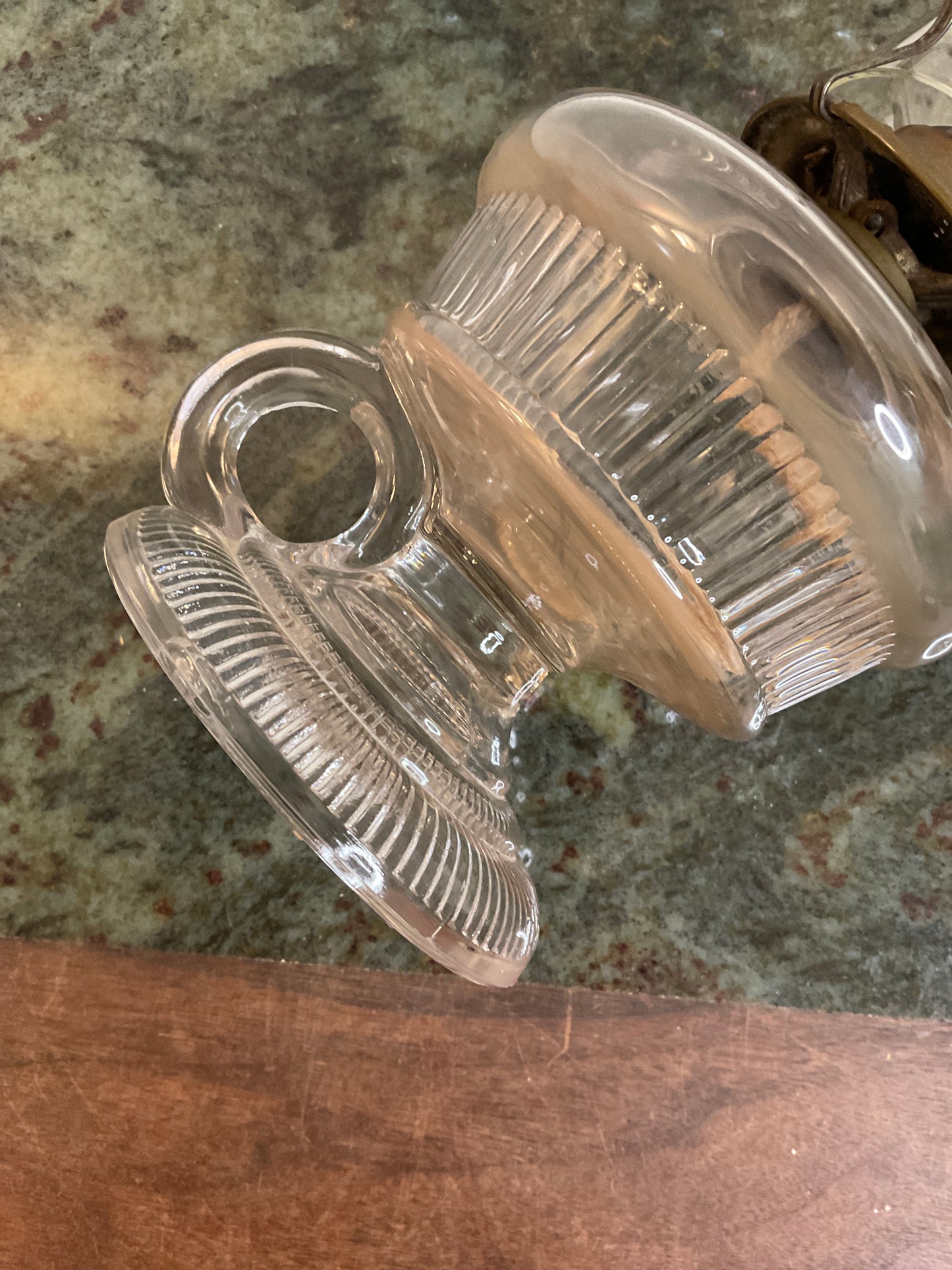 Antique	 Finger Oil Lamp