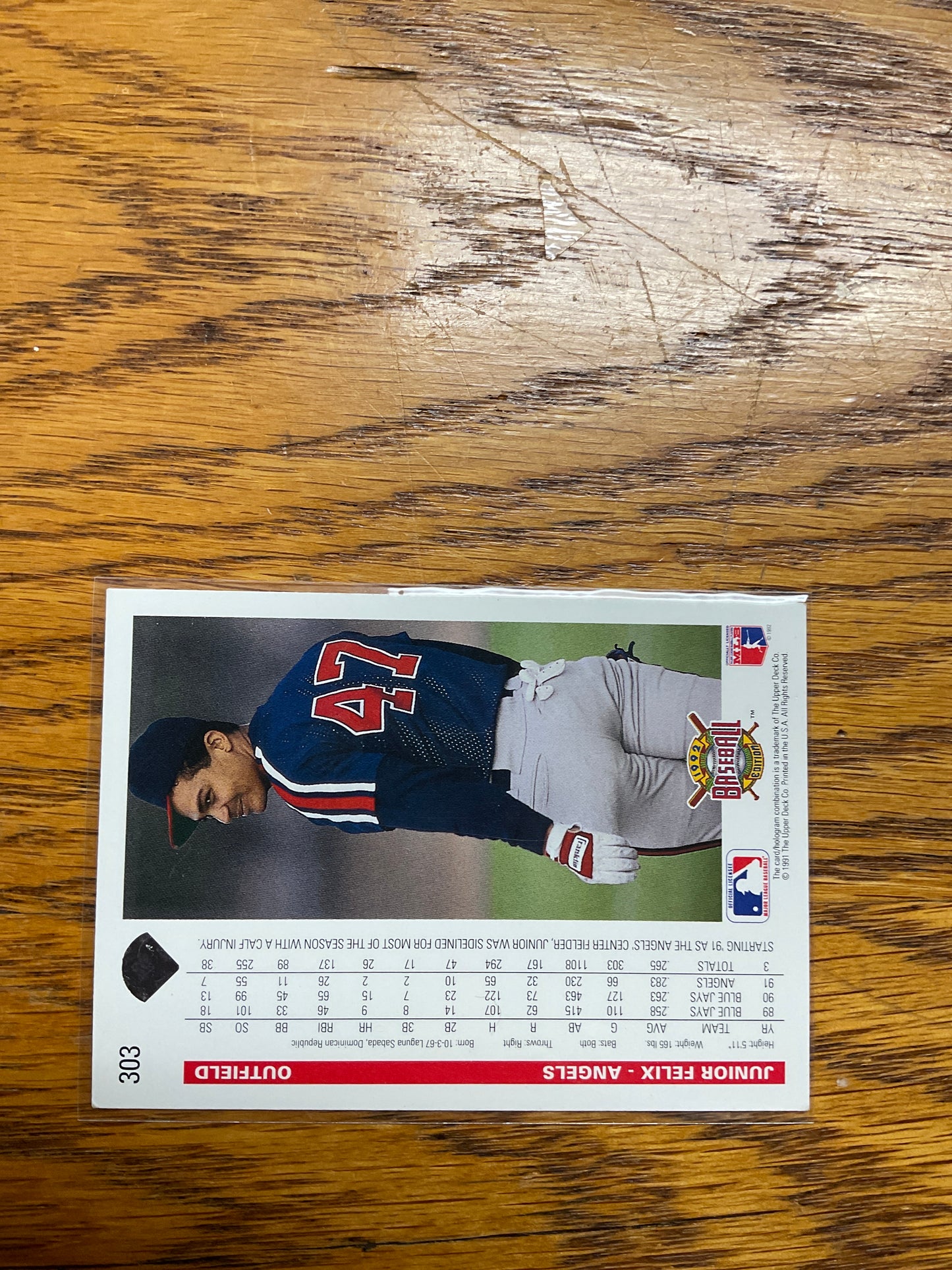Baseball Card Junior Felix