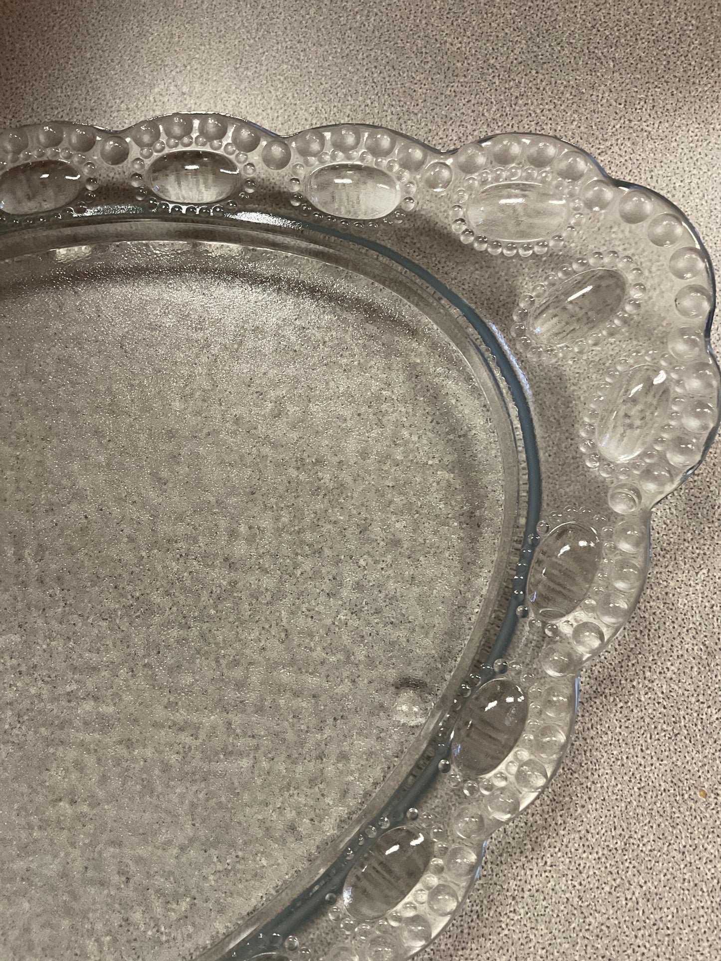 Vintage Dresser/ Vanity Glass Tray
