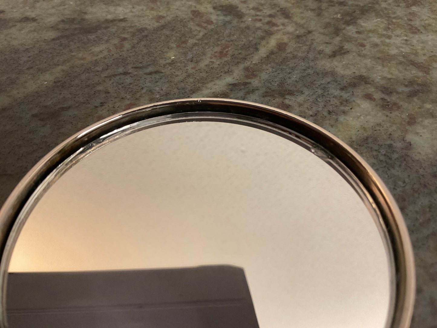 Vintage Silver Plated Small Mirror