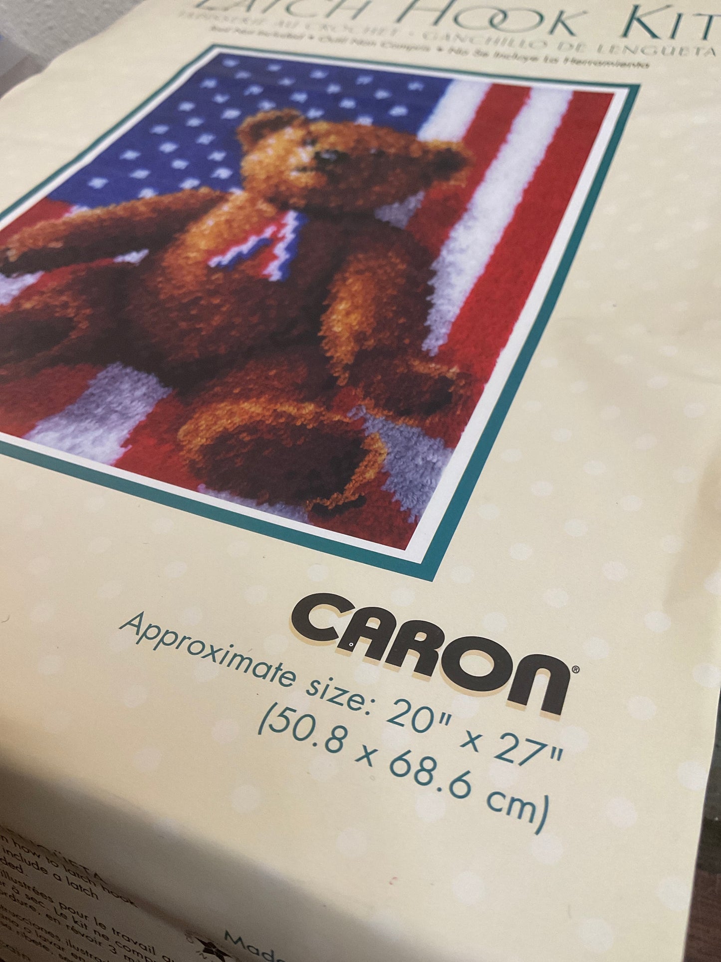 All American Bear Latch Hook Kit