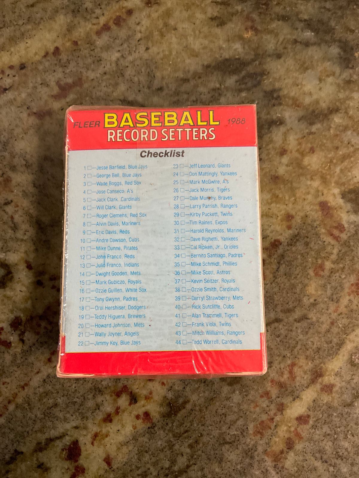1988 Baseball Record Setters