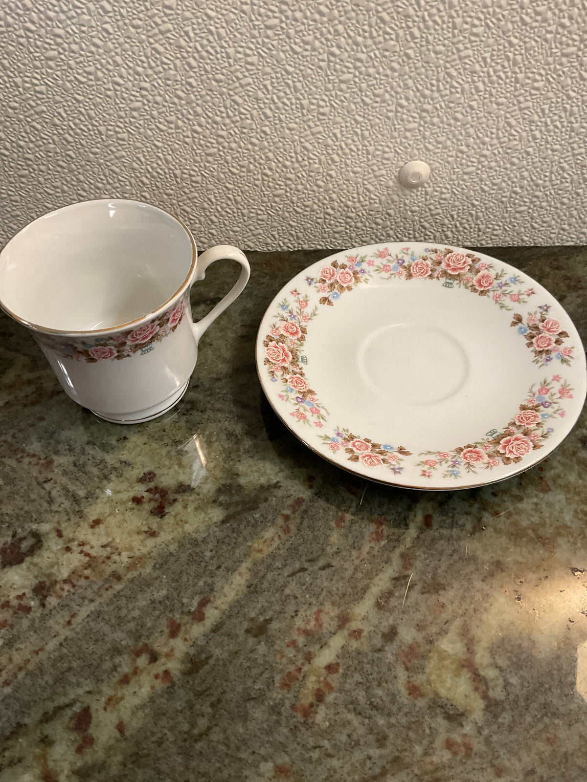 Matching Cup and Saucer Set