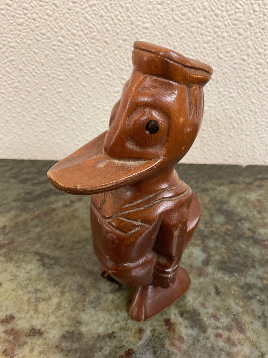 Vintage Hand Carved Donald Duck