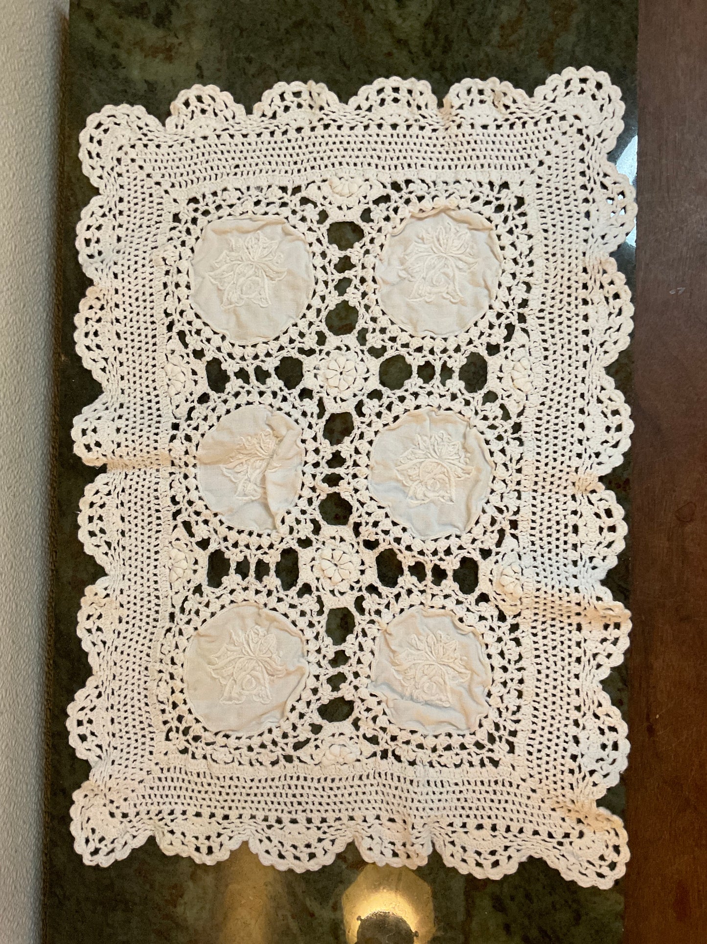 16” x 11.5” Crochet Rectangle Doily