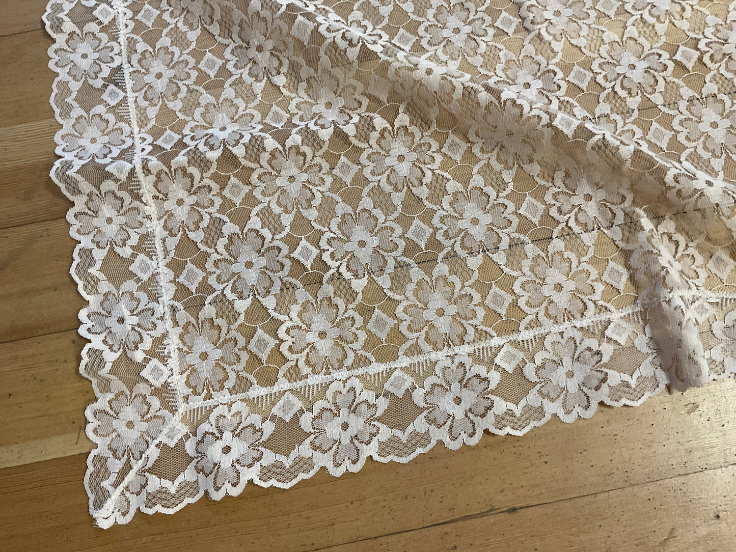 Ivory Rectangle Lace Tablecloth