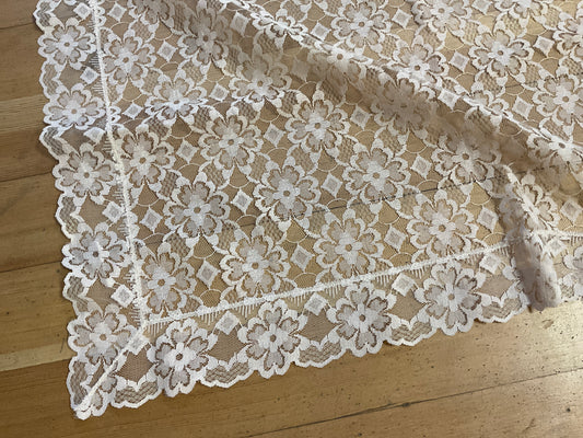 Ivory Rectangle Lace Tablecloth