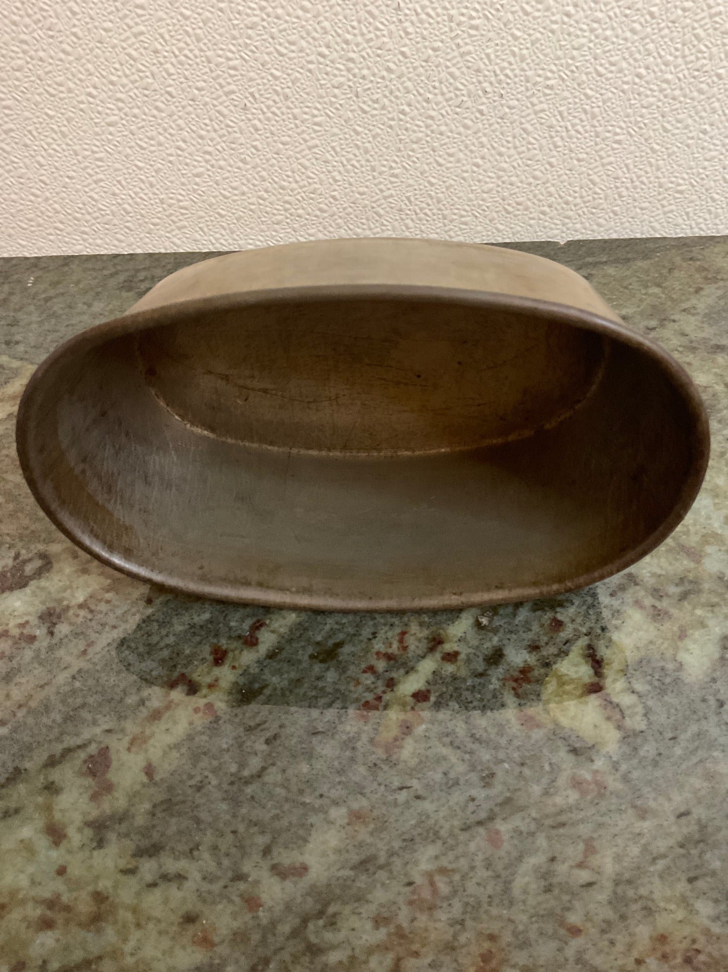 Vintage Small Metal Oval Basin