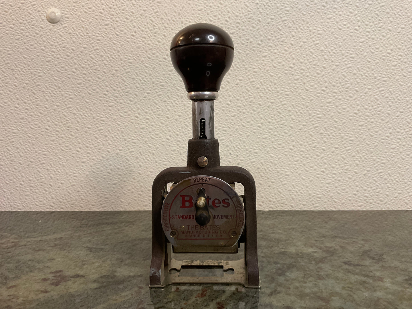 Vintage Bates Numbering Machine