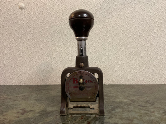 Vintage Bates Numbering Machine