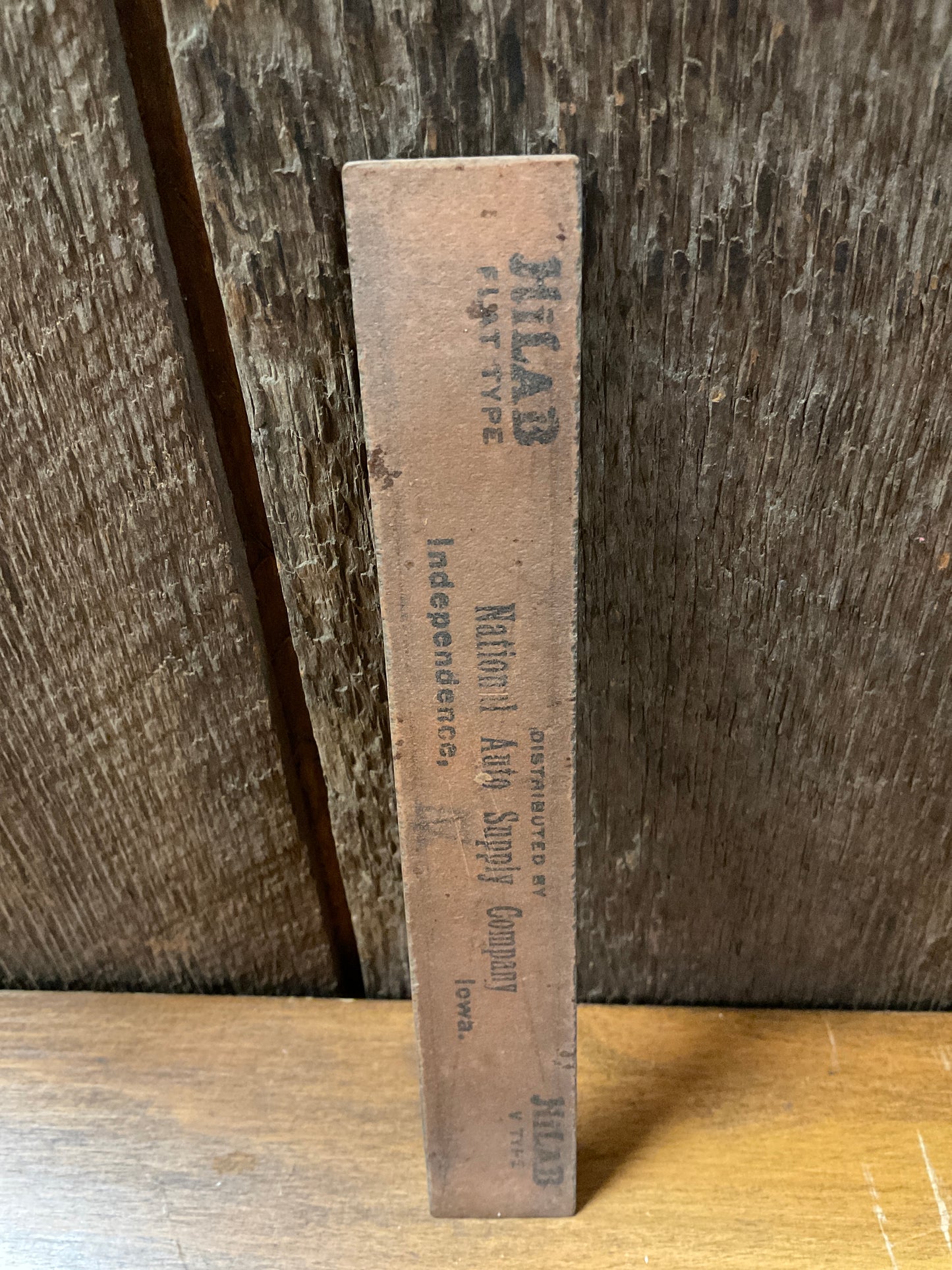 Vtg 6” Wood Ruler Distributed by National Auto Supply Company in Independence Iowa for Hilab Products Co. in Indianapolis Indiana