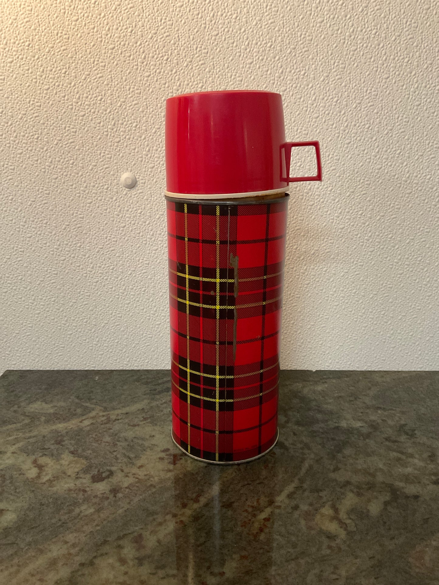 Vintage Plaid Thermos