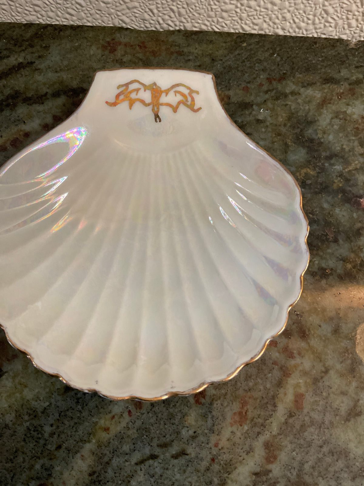 Porcelain Shell Trinket Dish