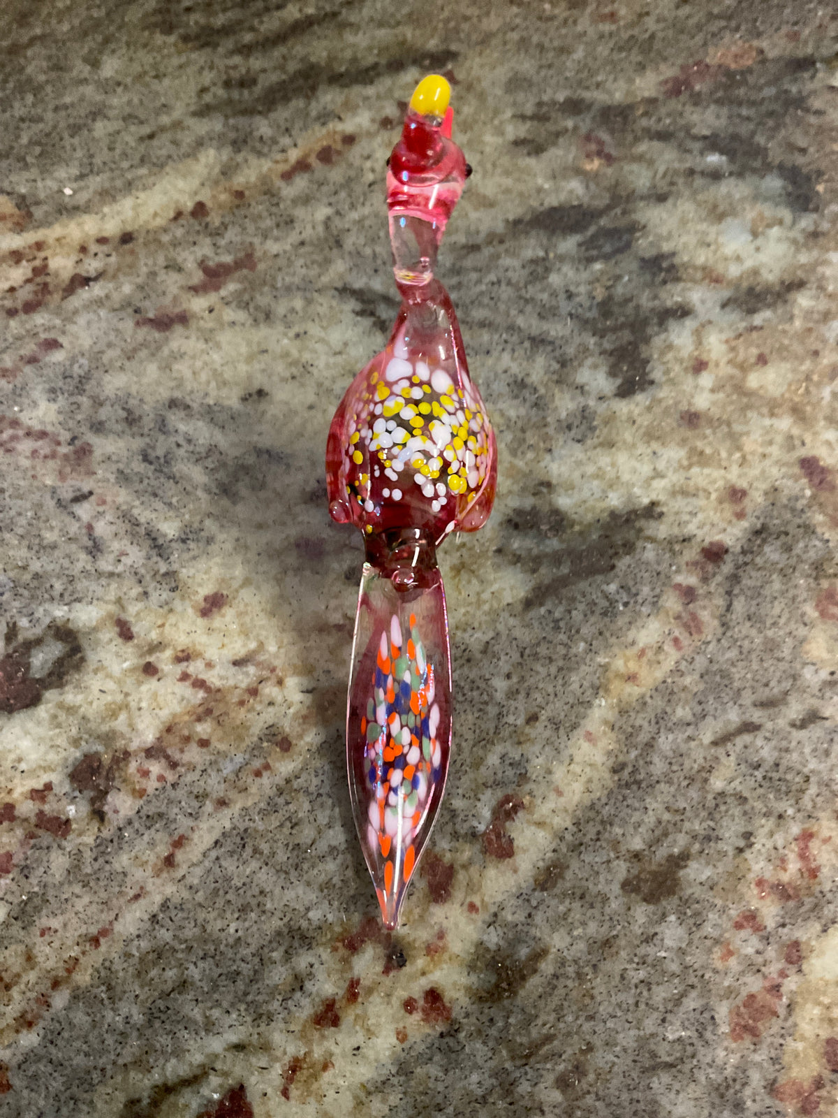 Peacock Glass Figurine