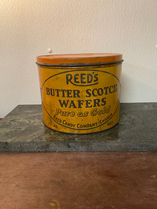 1950’s Reeds Butter Scotch Wafers Tin