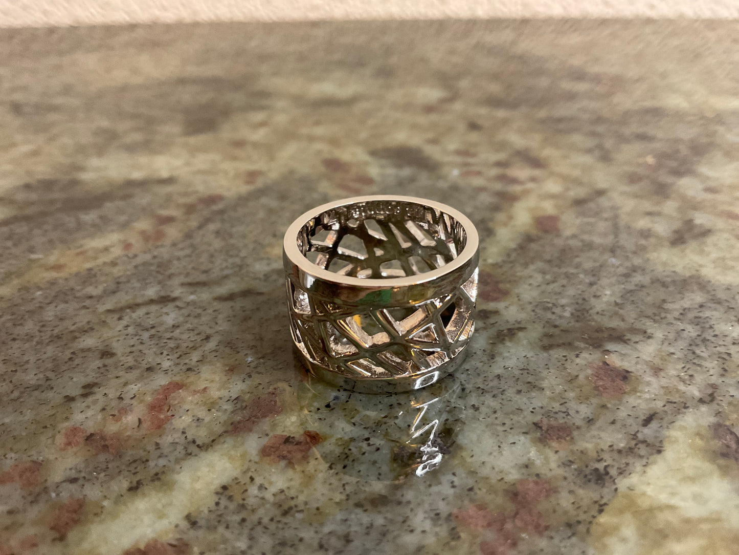 Lia Sophia Silver Tone Band Ring