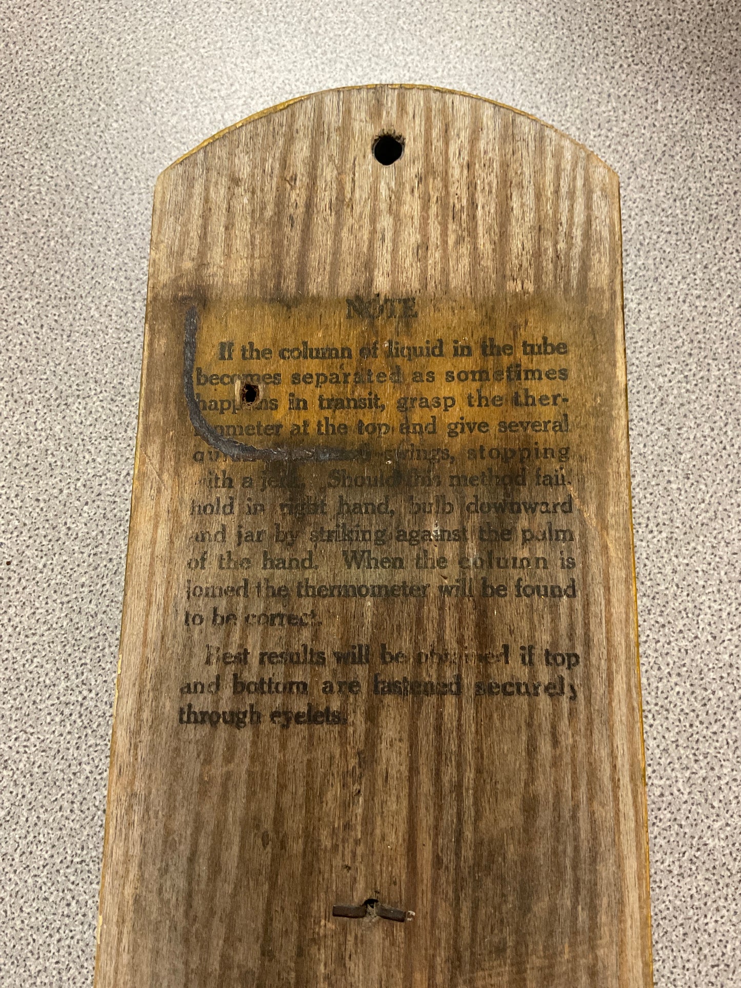 Dysart Iowa Wood Thermometer
