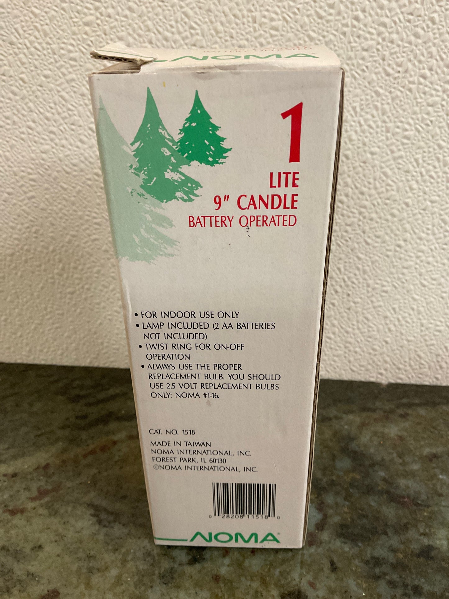 1 Lite 9” Candle Battery Operated