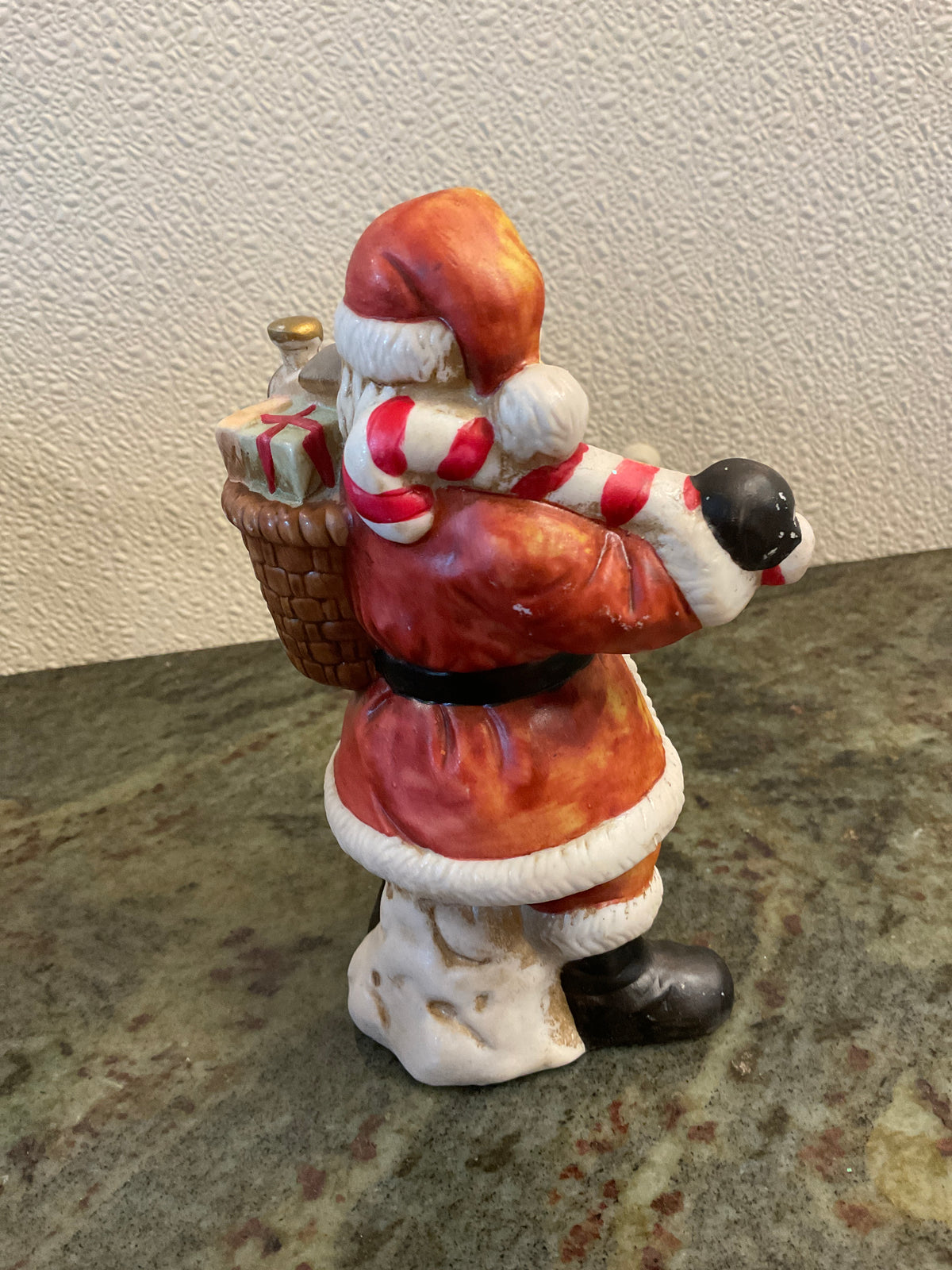 Ceramic Santa With Basket Of Toys