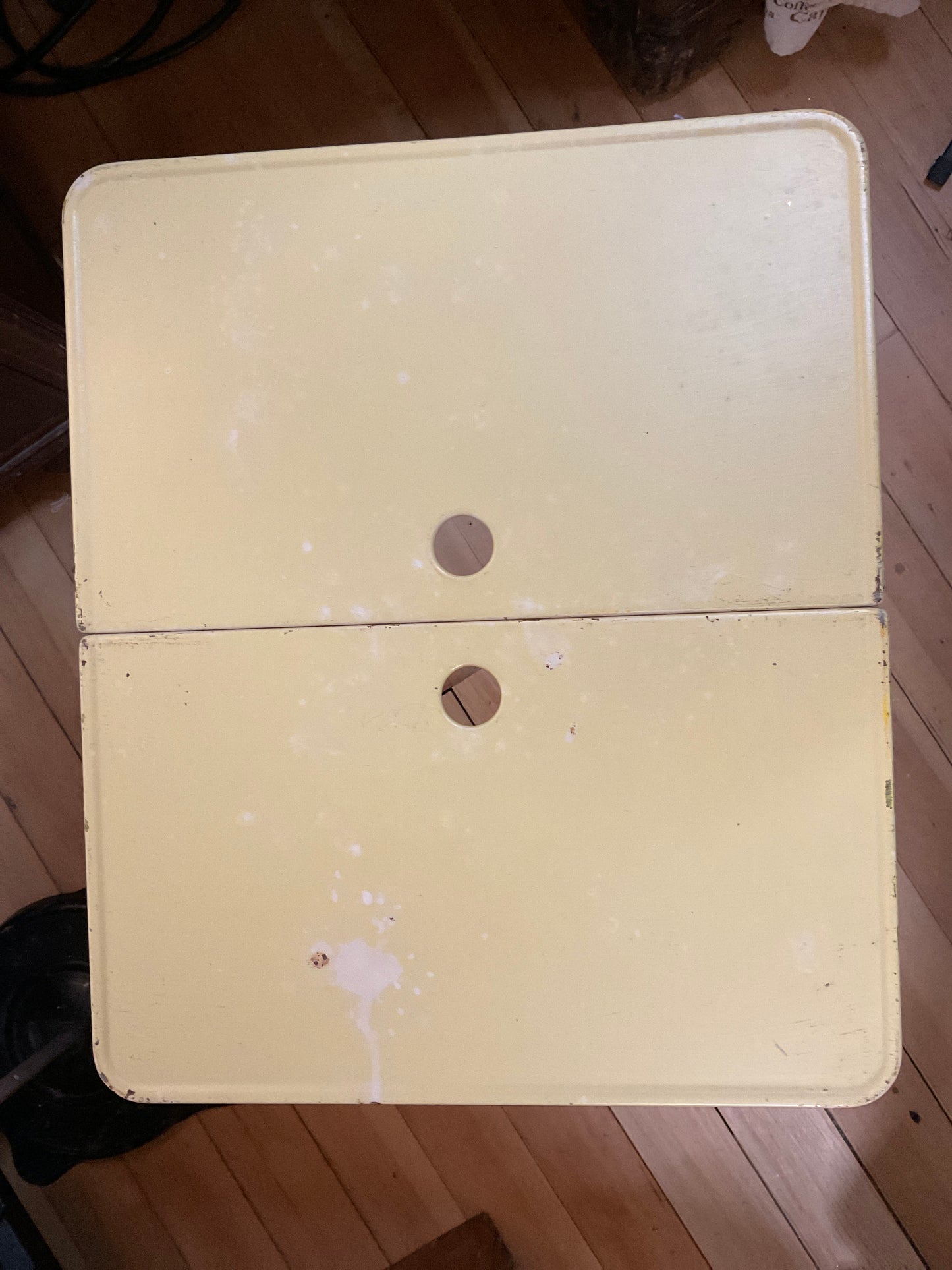 Vintage Late 1950’s Metal Atomic Folding TV Tray