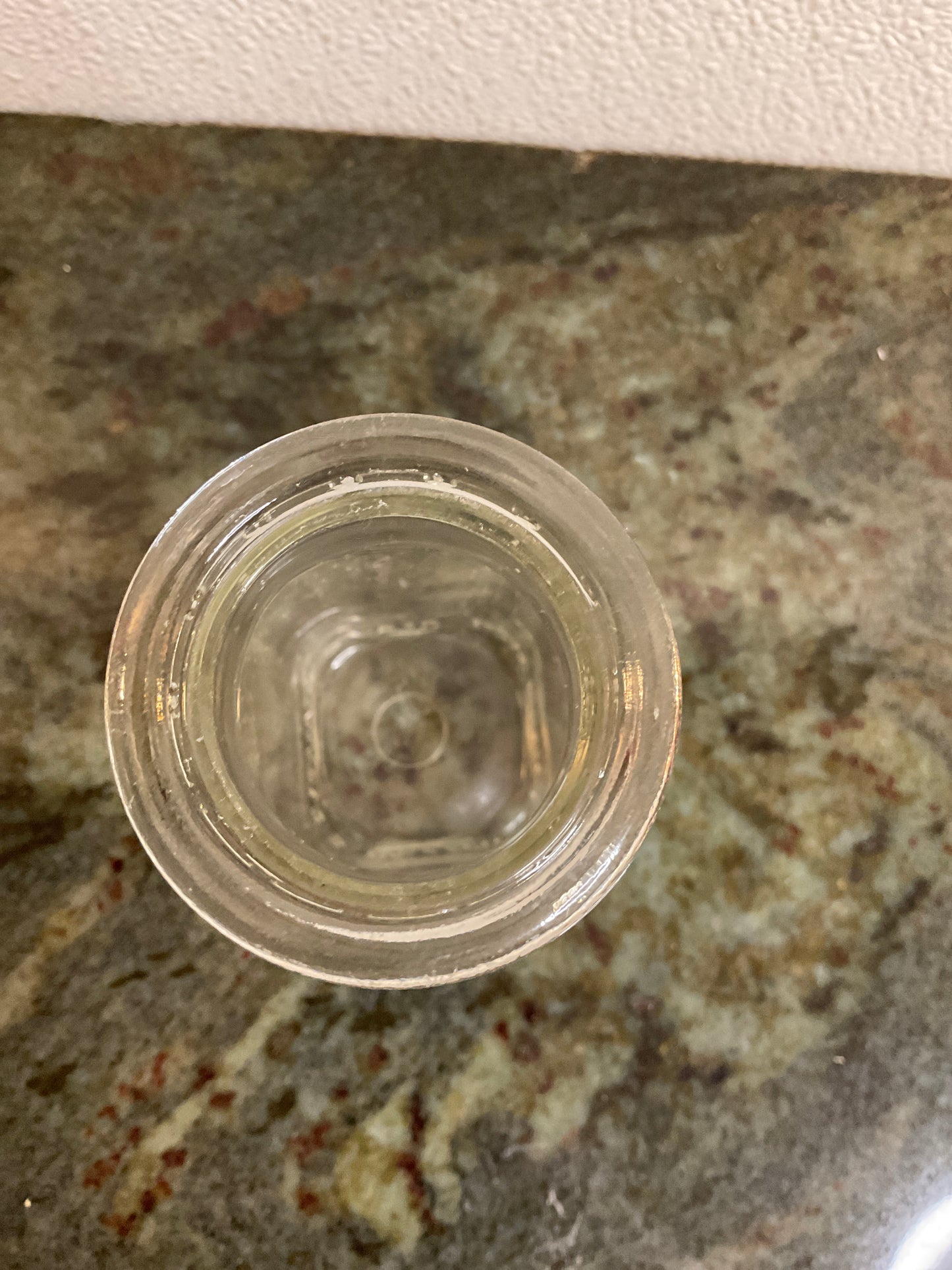 Vintage Half-Pint Clear Glass Milk Bottle