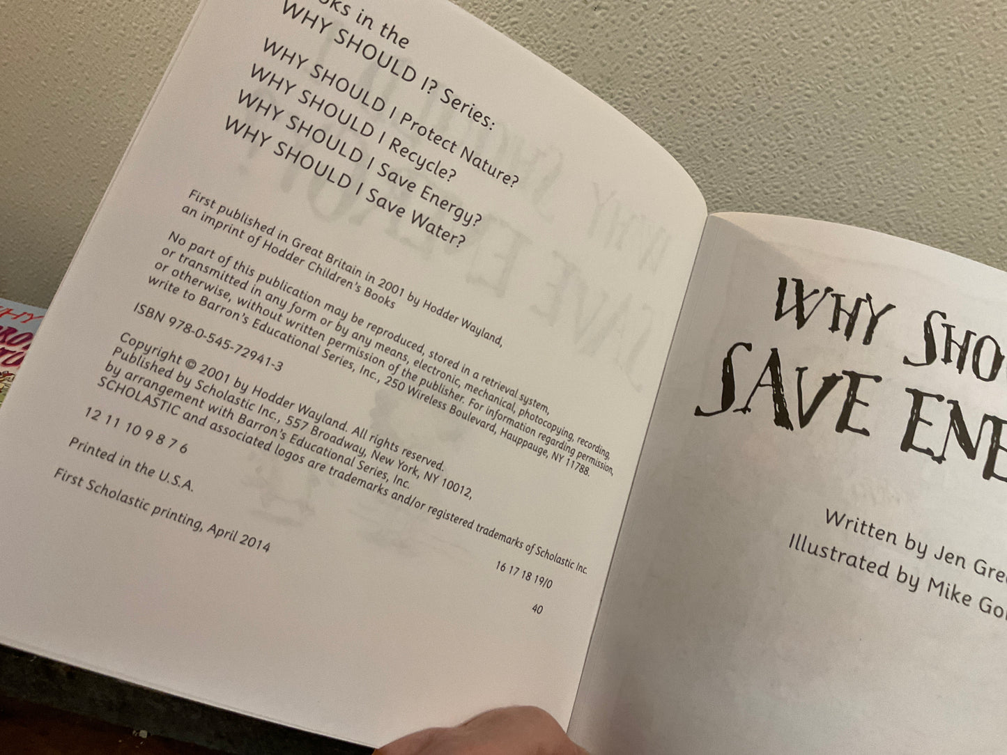 Why Should I Save Energy? Book