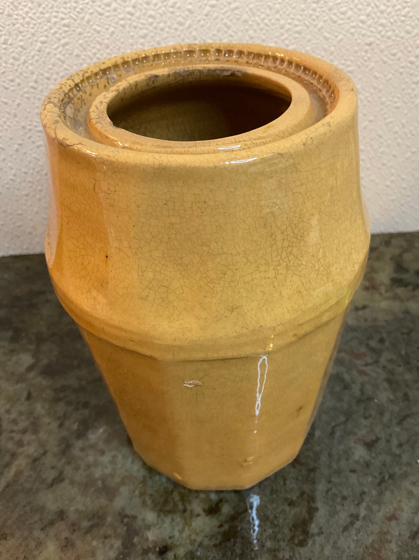 2 Piece YellowWare Canning Jars 1800’s