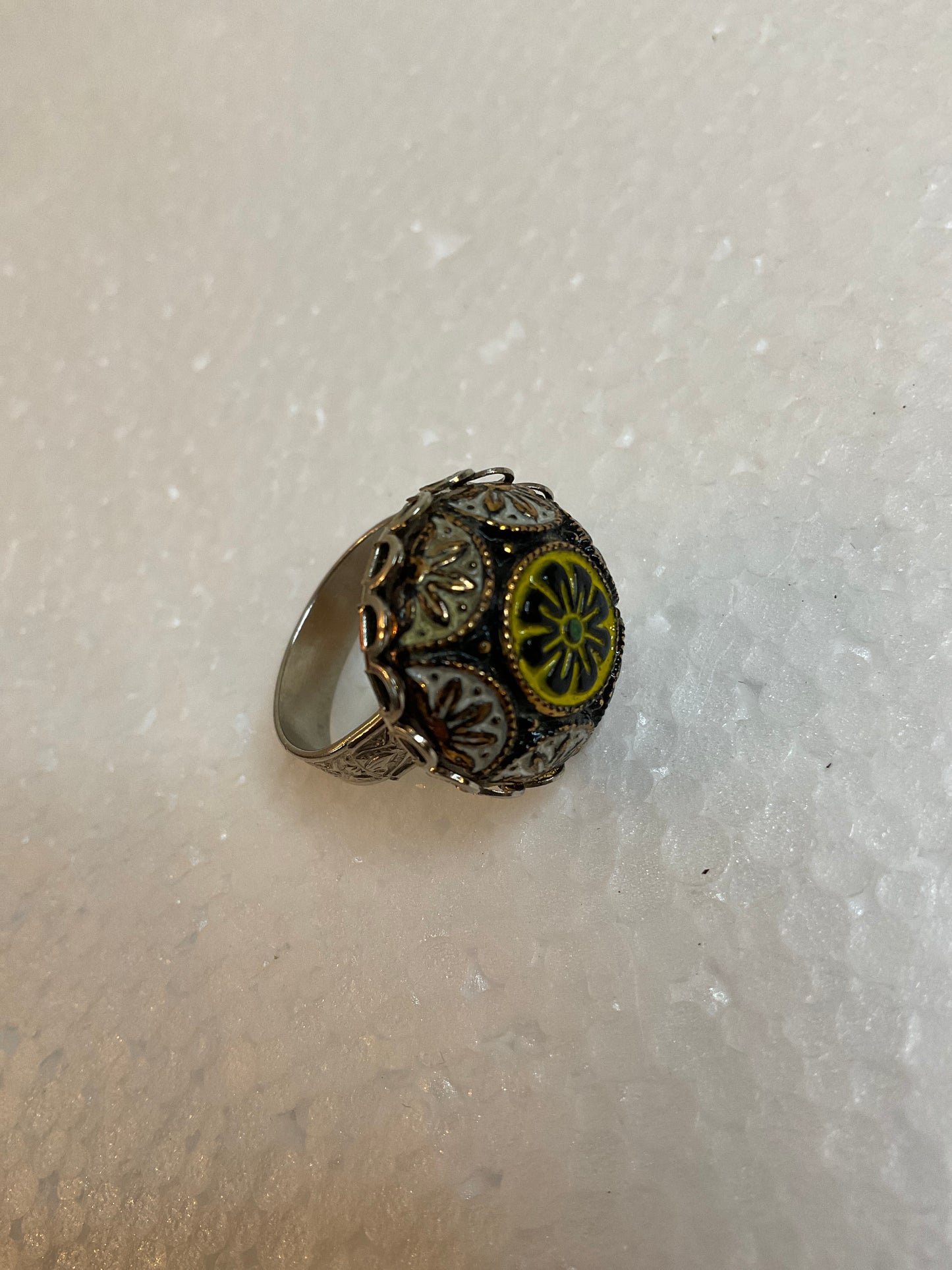 Vintage Filigree Domed Ring