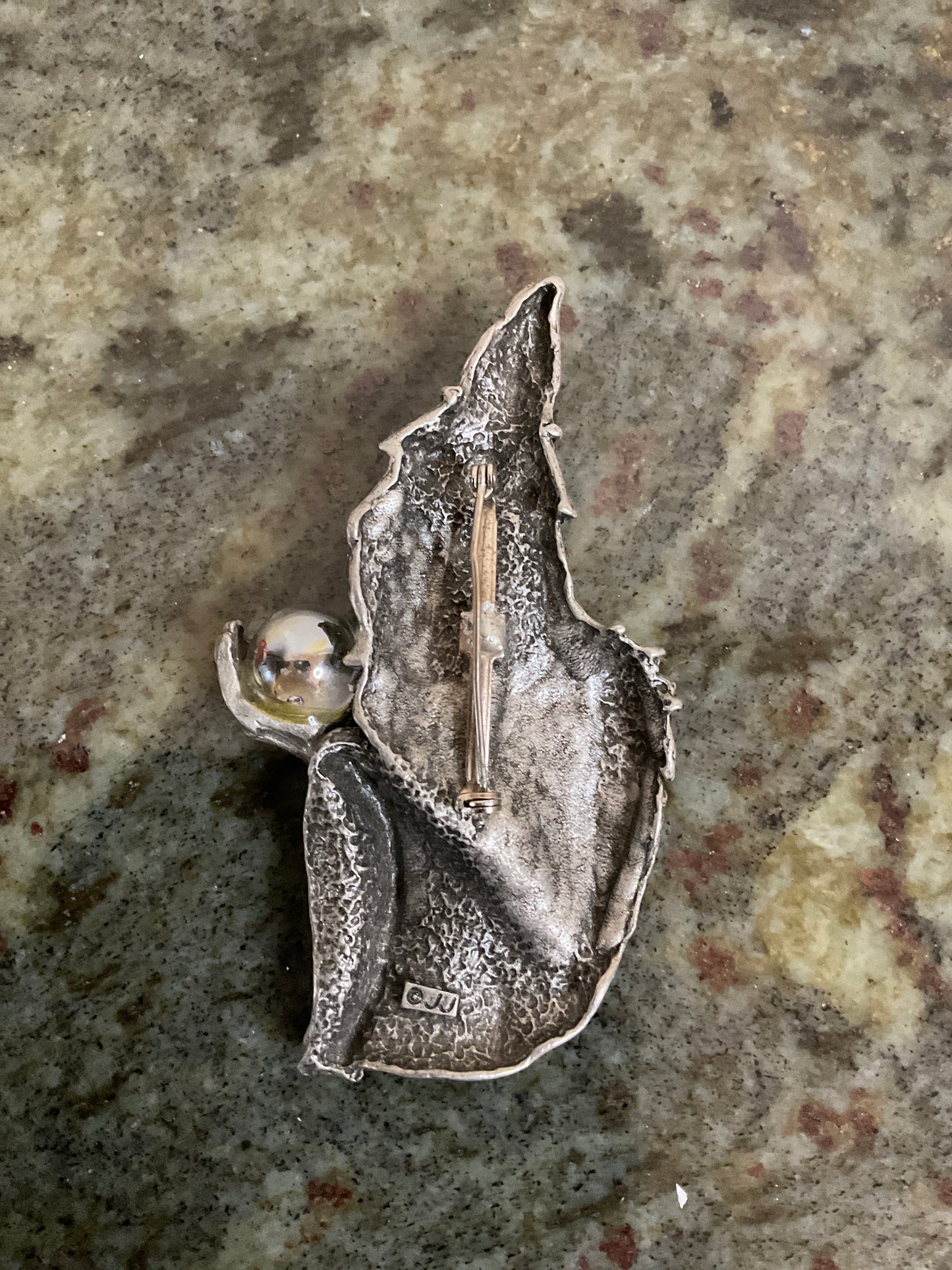 Vintage Jonette Jewelry (JJ) Pewter Wizard Brooch