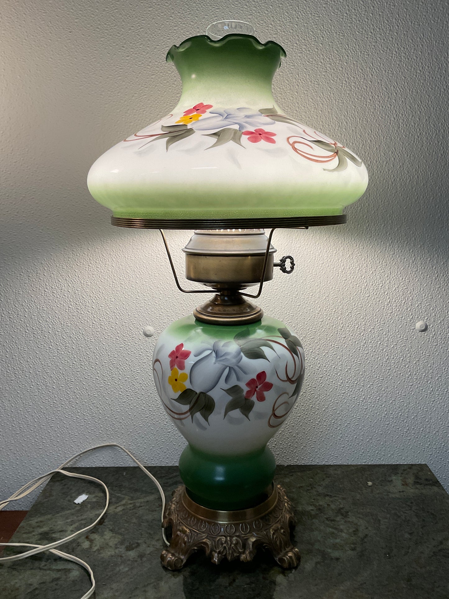 Gone With The Wind Style Hurricane Electric Lamp 1960’s