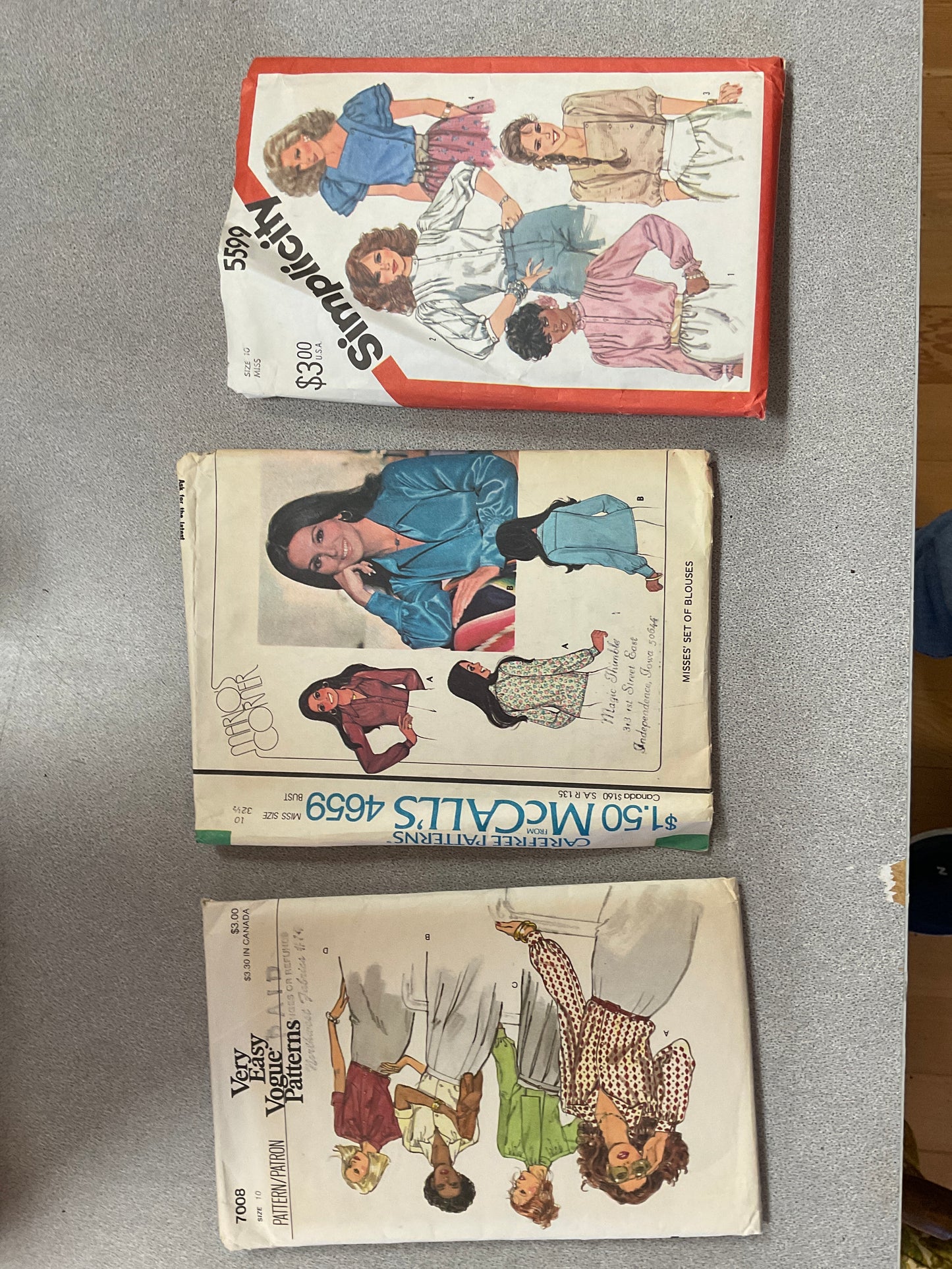 Bundle of 3 Sewing Patterns