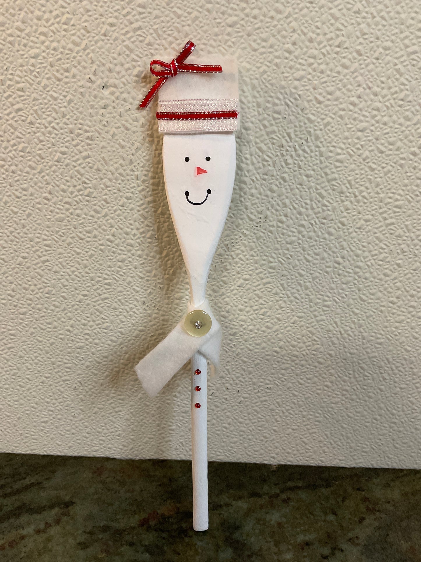 10.5” Wood Spoon Snowman