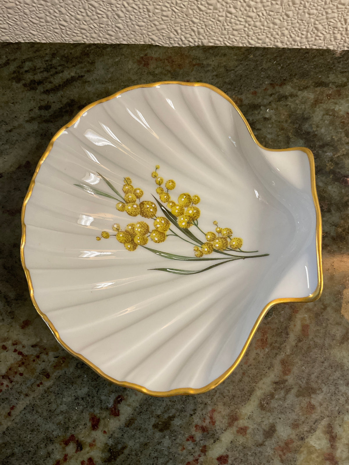 Limoges Porcelain Shell Trinket Dish