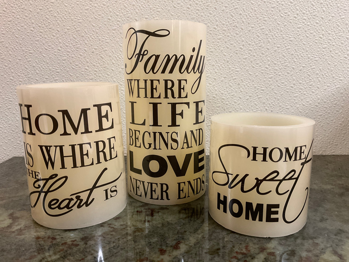 Set of 3 Flameless Candles with Timer