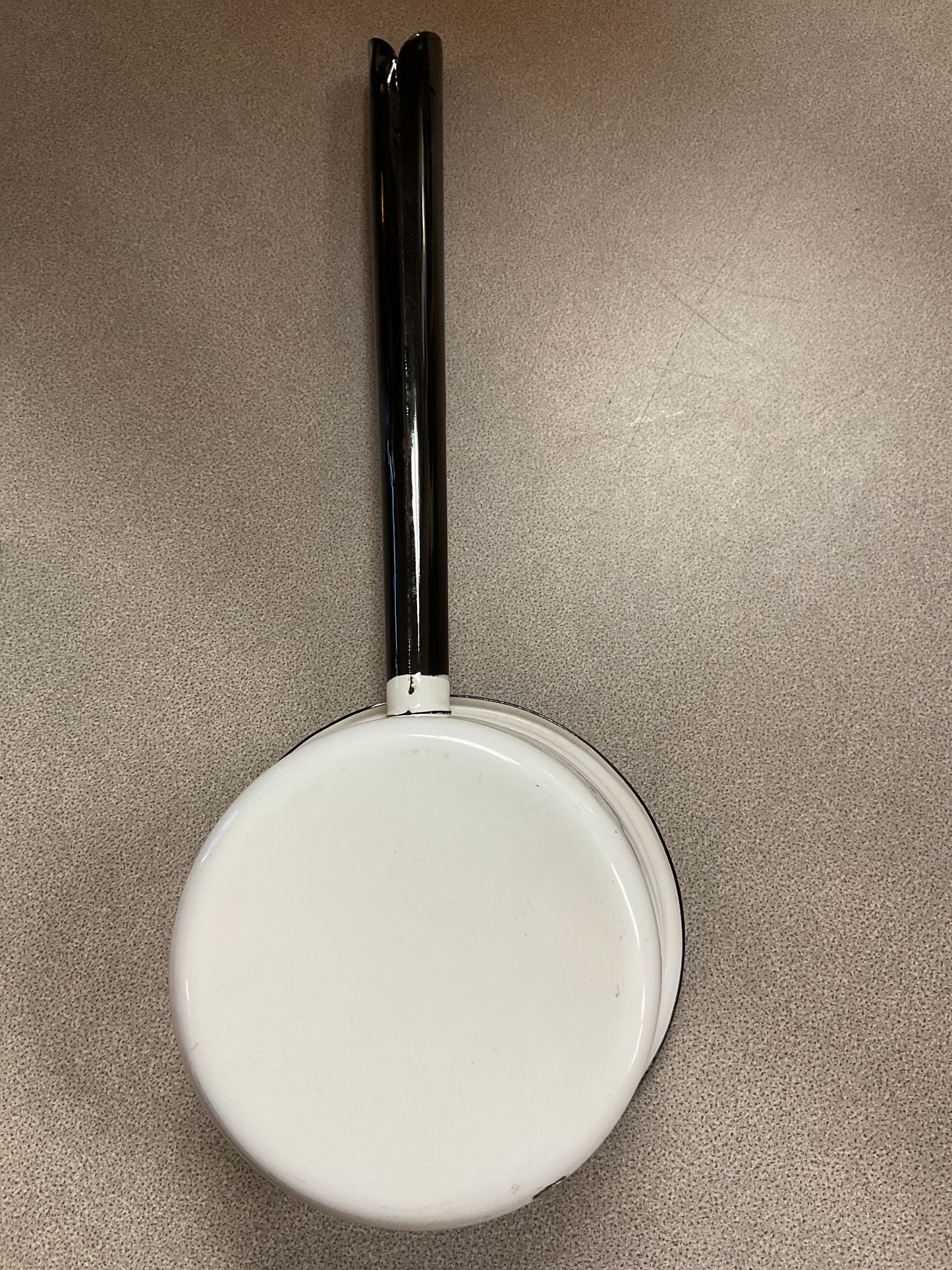 Vintage White Enamelware Dipper