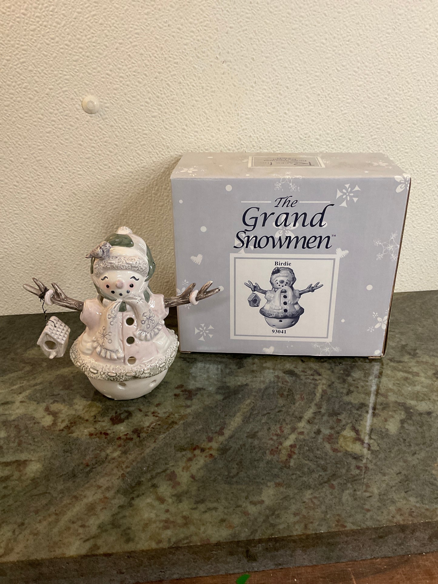 The Grand Snowman Birdie Tea Candle Holder
