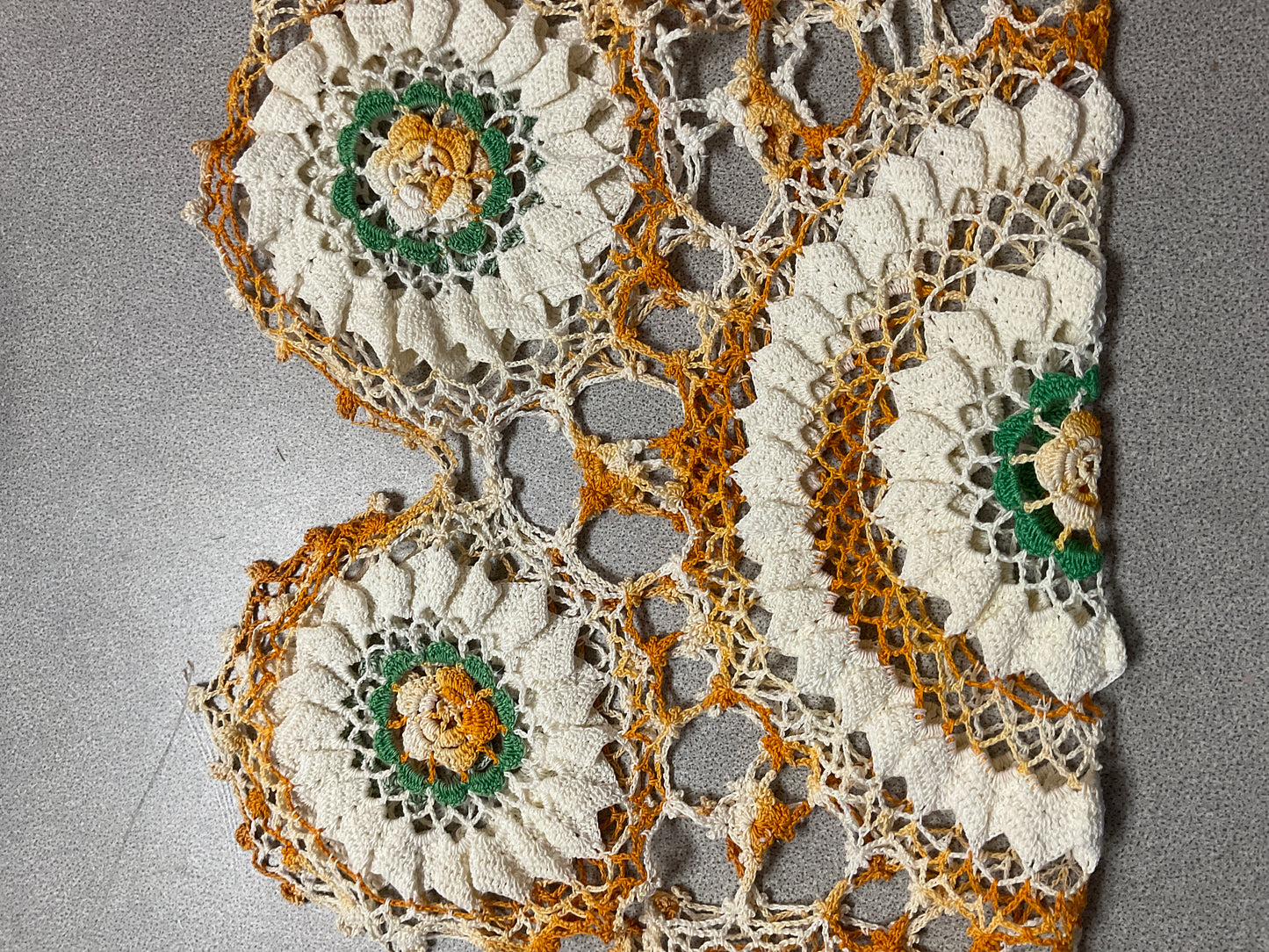Vintage Floral Crochet Doily