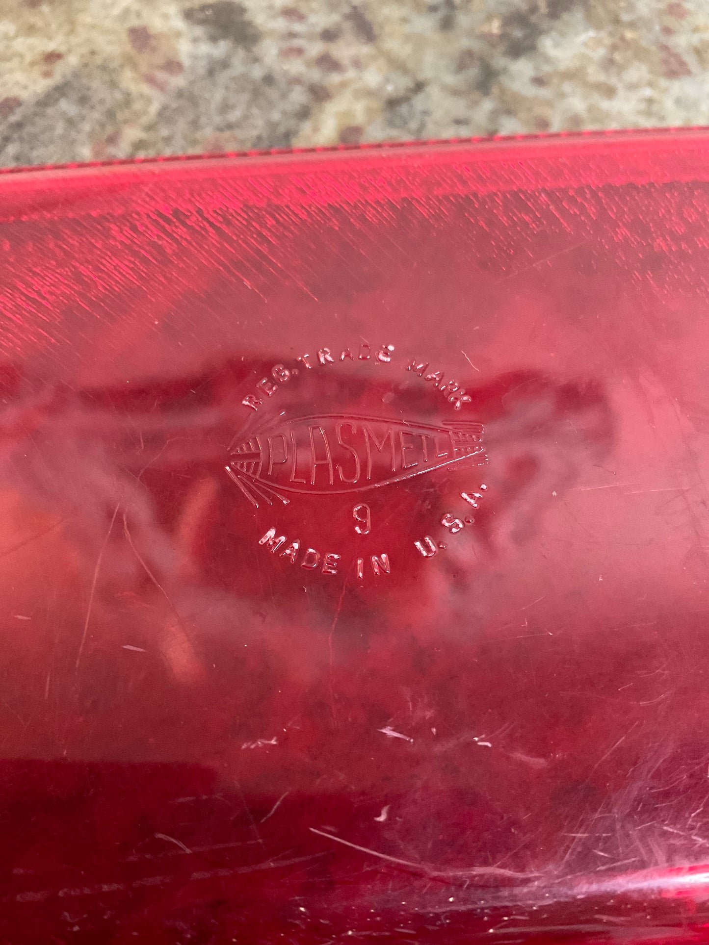 Vtg Plasmetl Plastic Covered Butter Dish