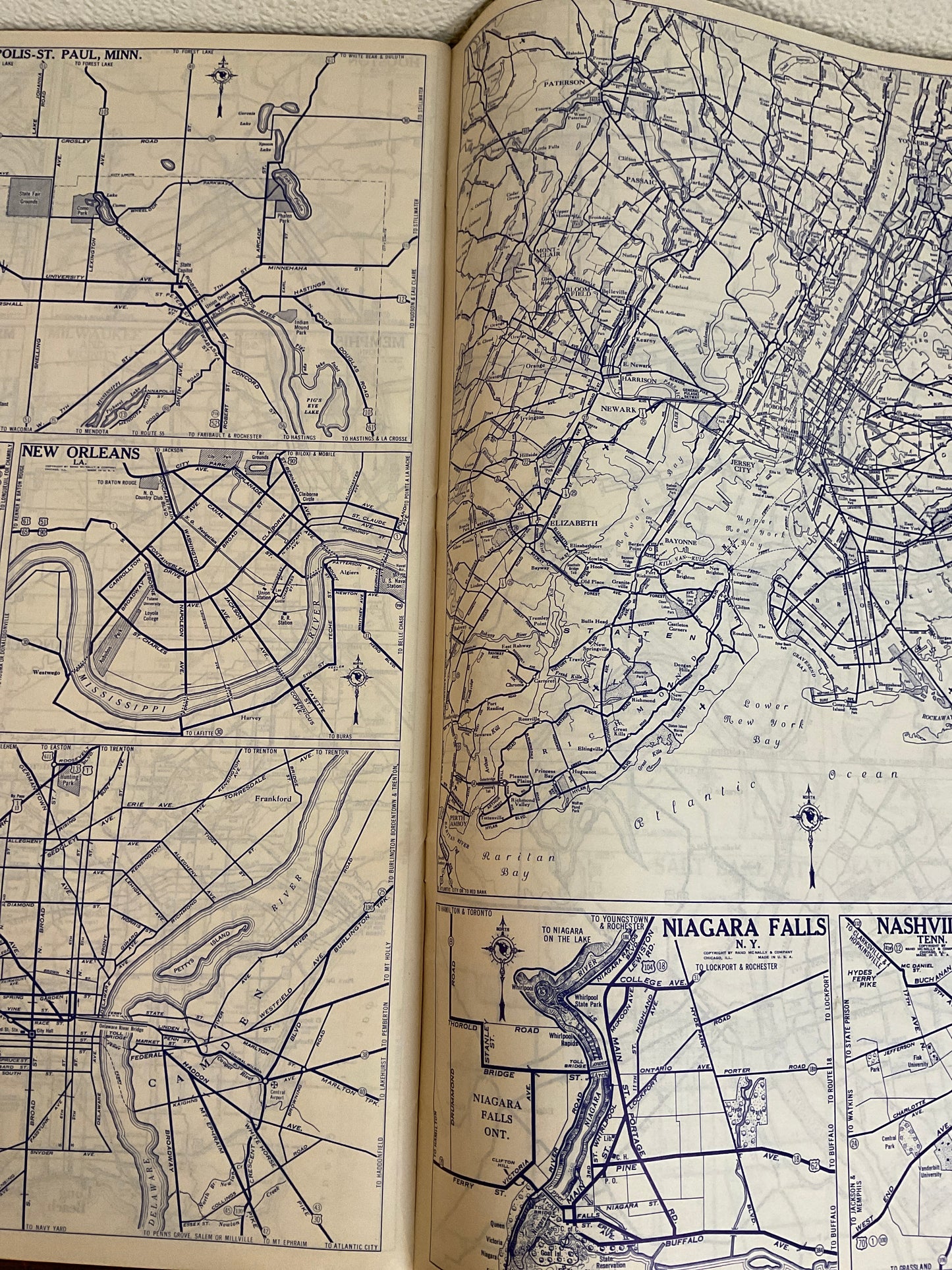 Vintage State Farm Road Atlas 1939