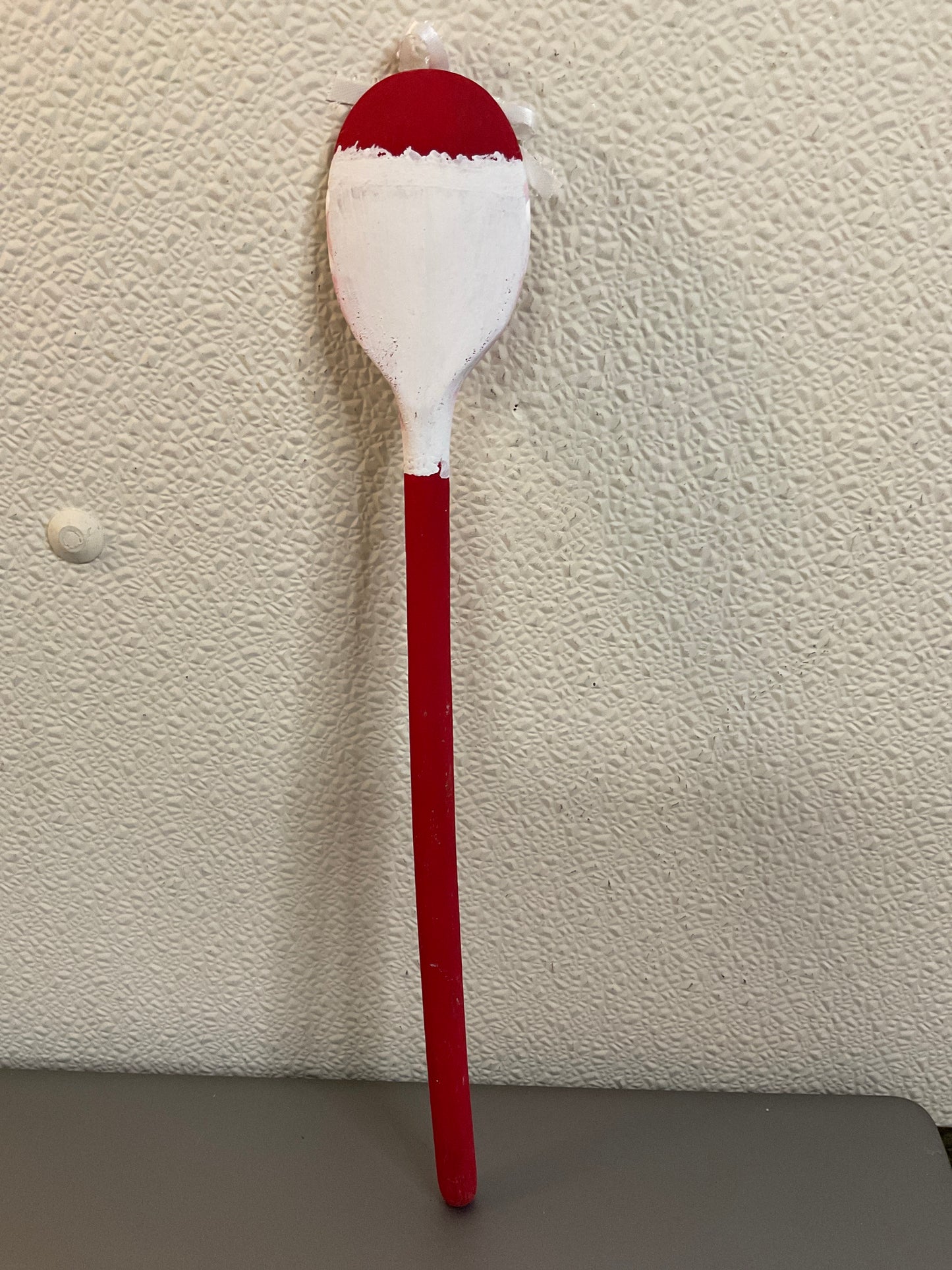Mrs Santa Painted Wood Spoon