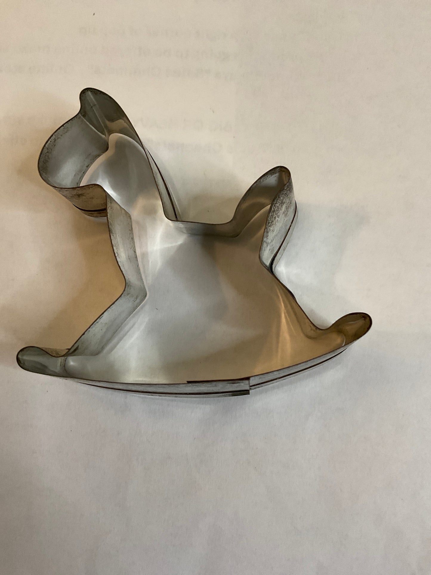 Thin Metal Rocking Horse Cookie Cutter