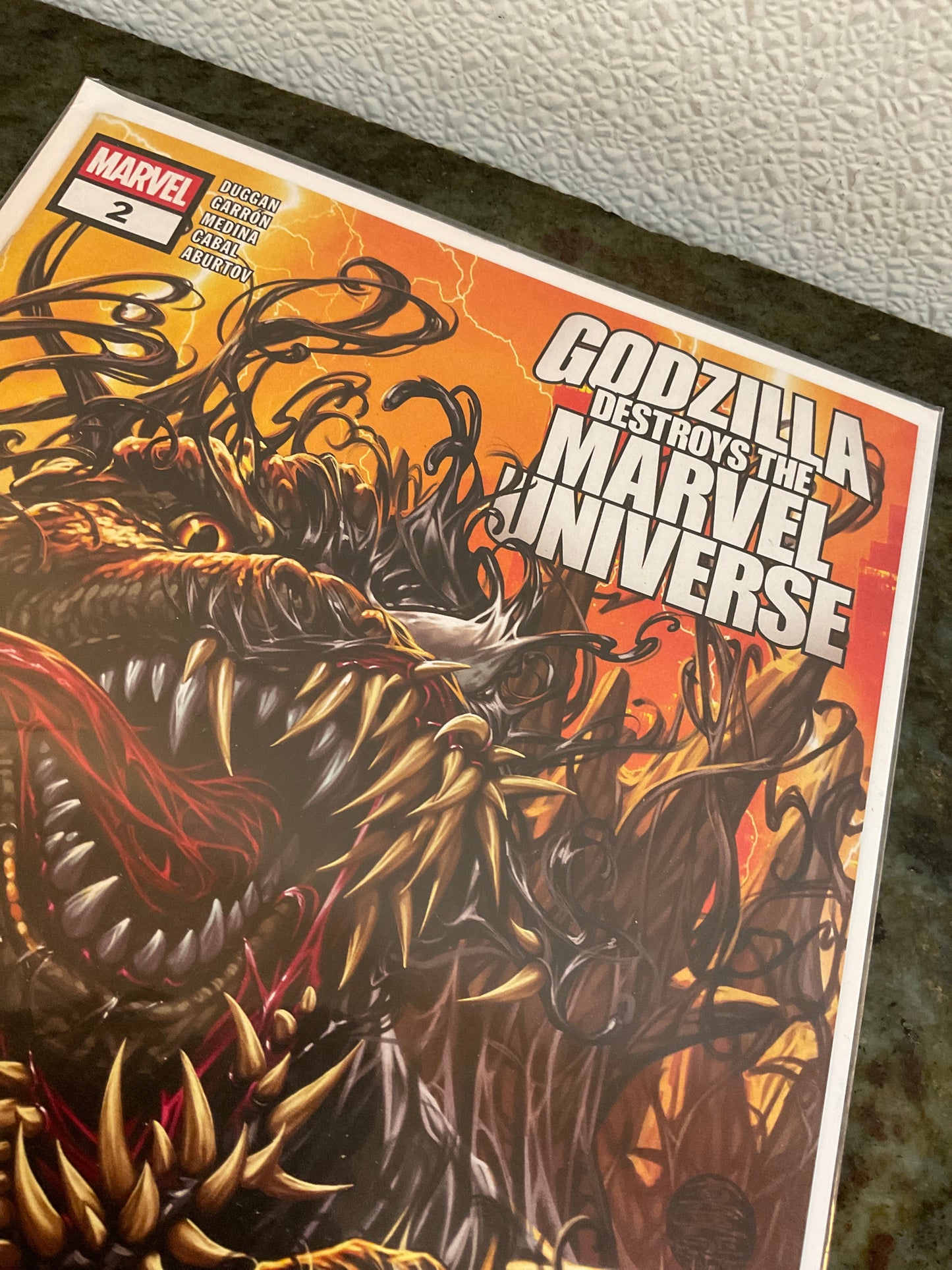 2024 Godzilla Destroys The Marvel Universe #2
