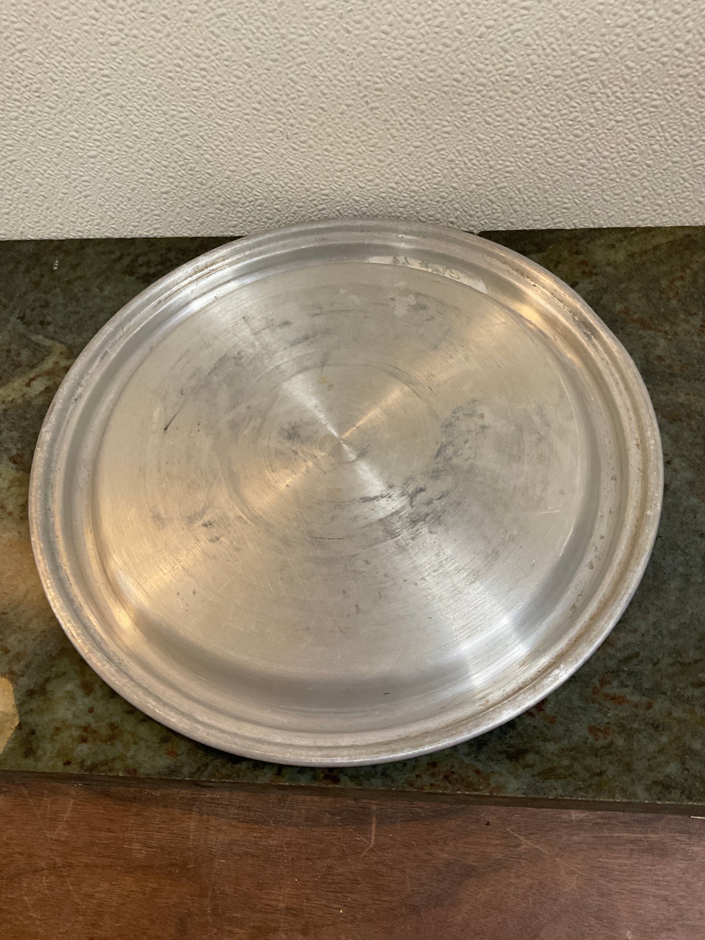 Vtg Carlton Aluminum Cake Carrier Bottom only