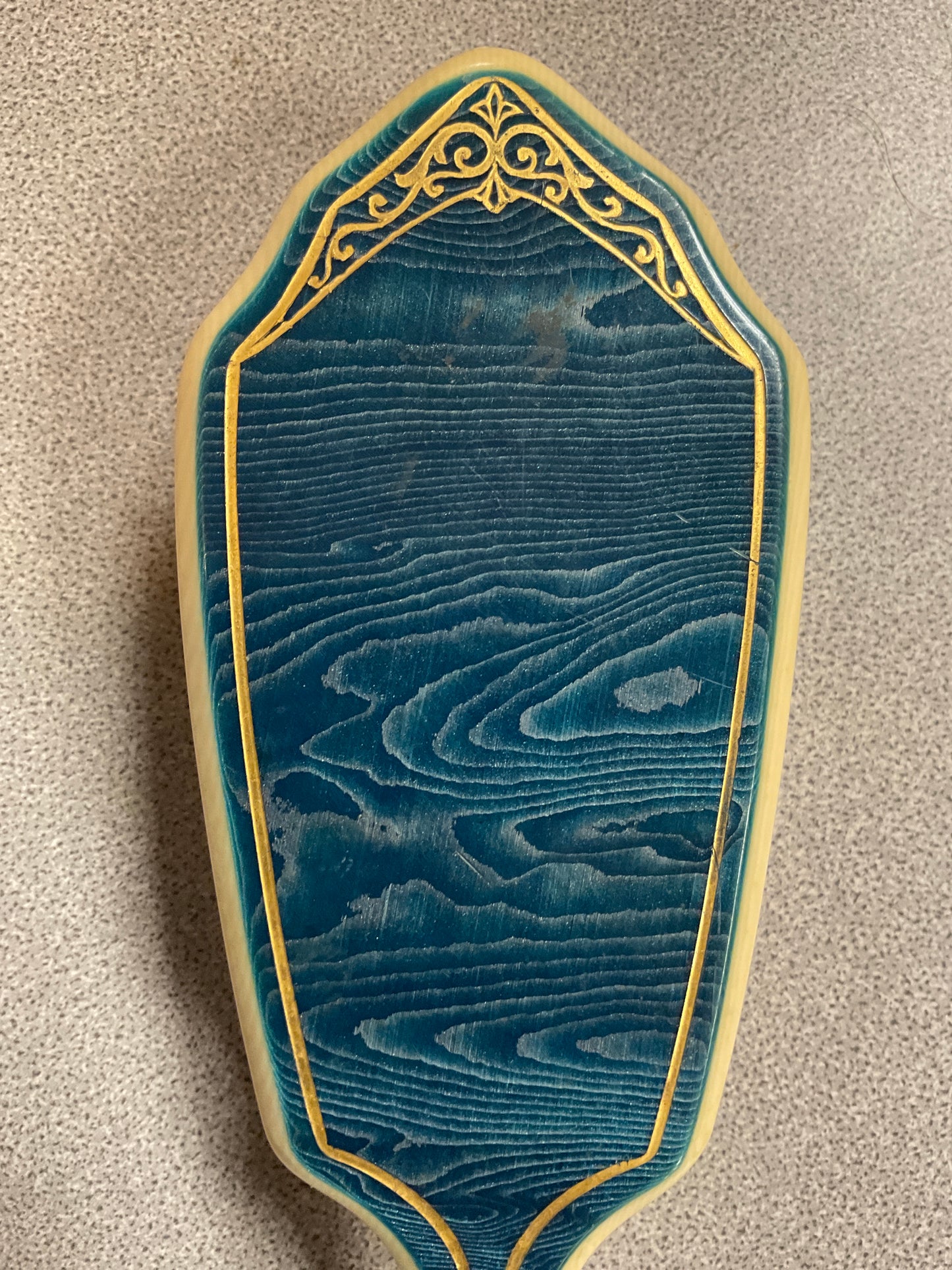 Vintge Art Deco Celluloid Vanity Hair Brush