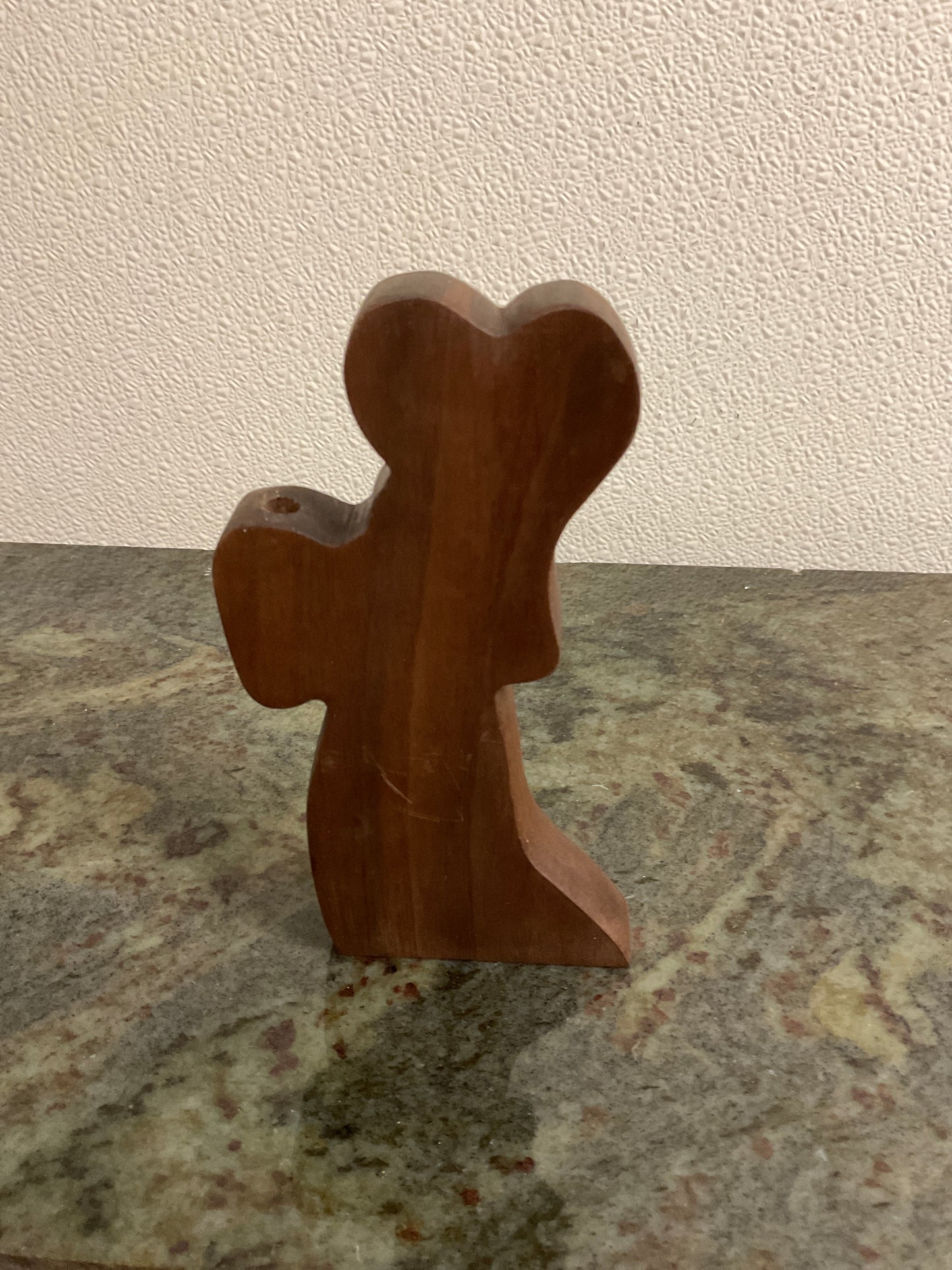 Wooden Angel Candle Holder-Small