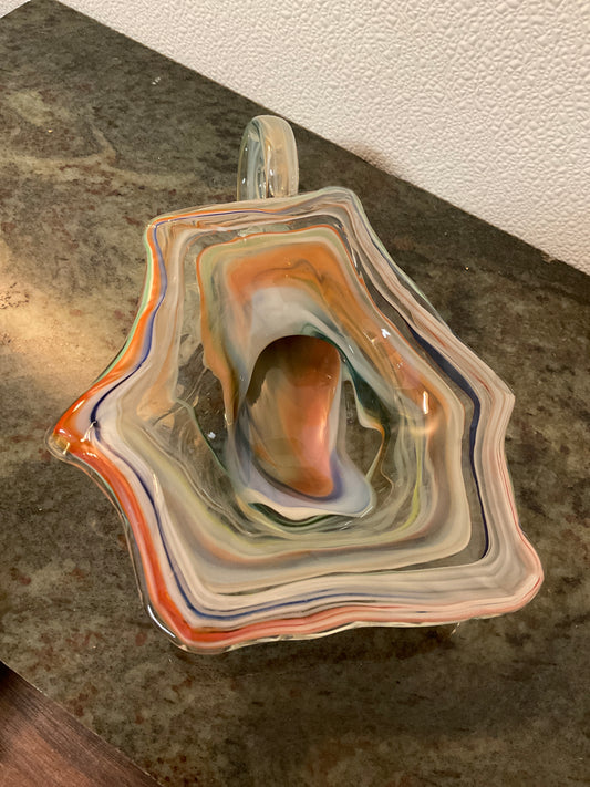 Hand Blown Murano Style Bowl