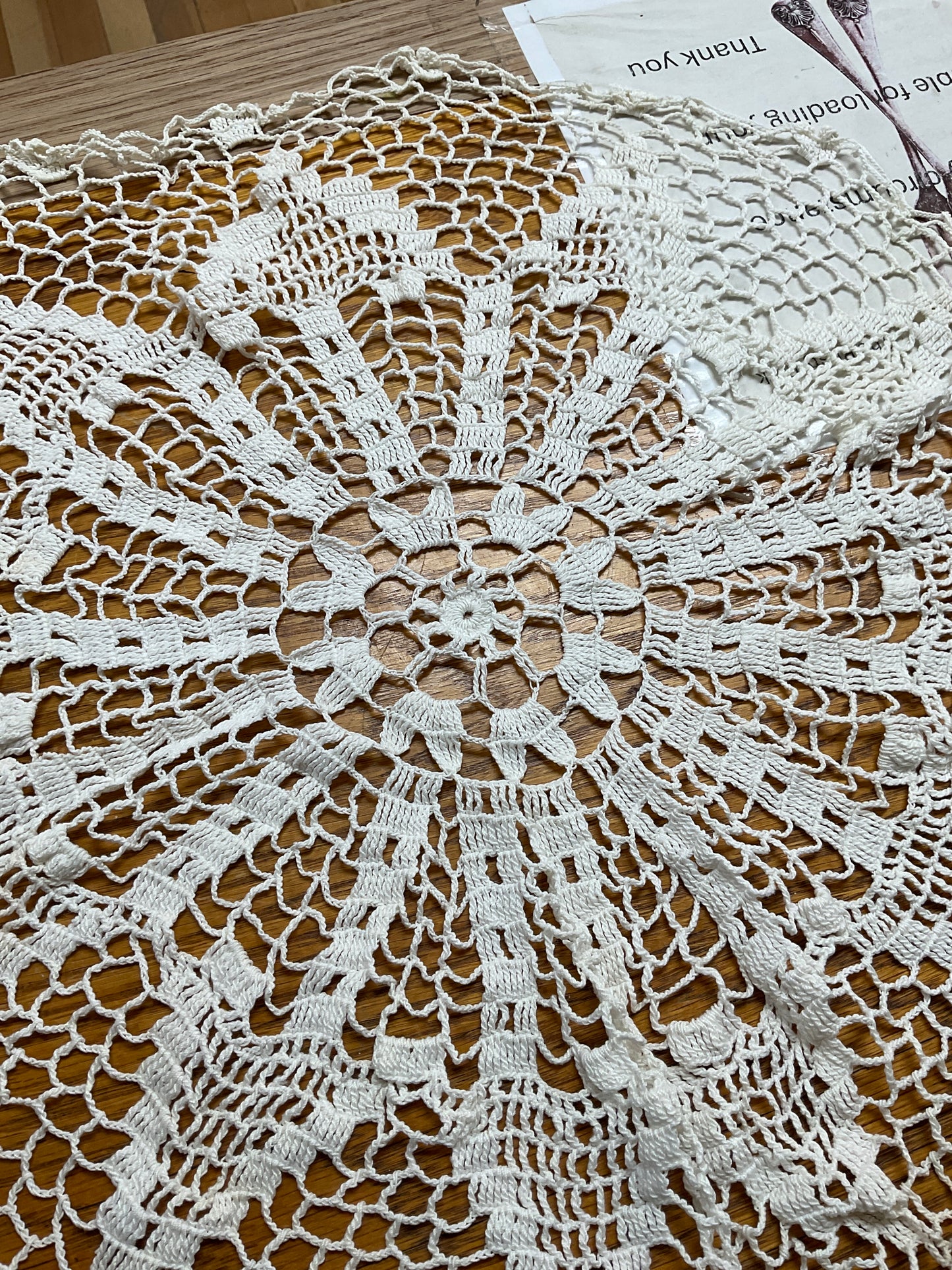 Vintage Round Crocheted Doily